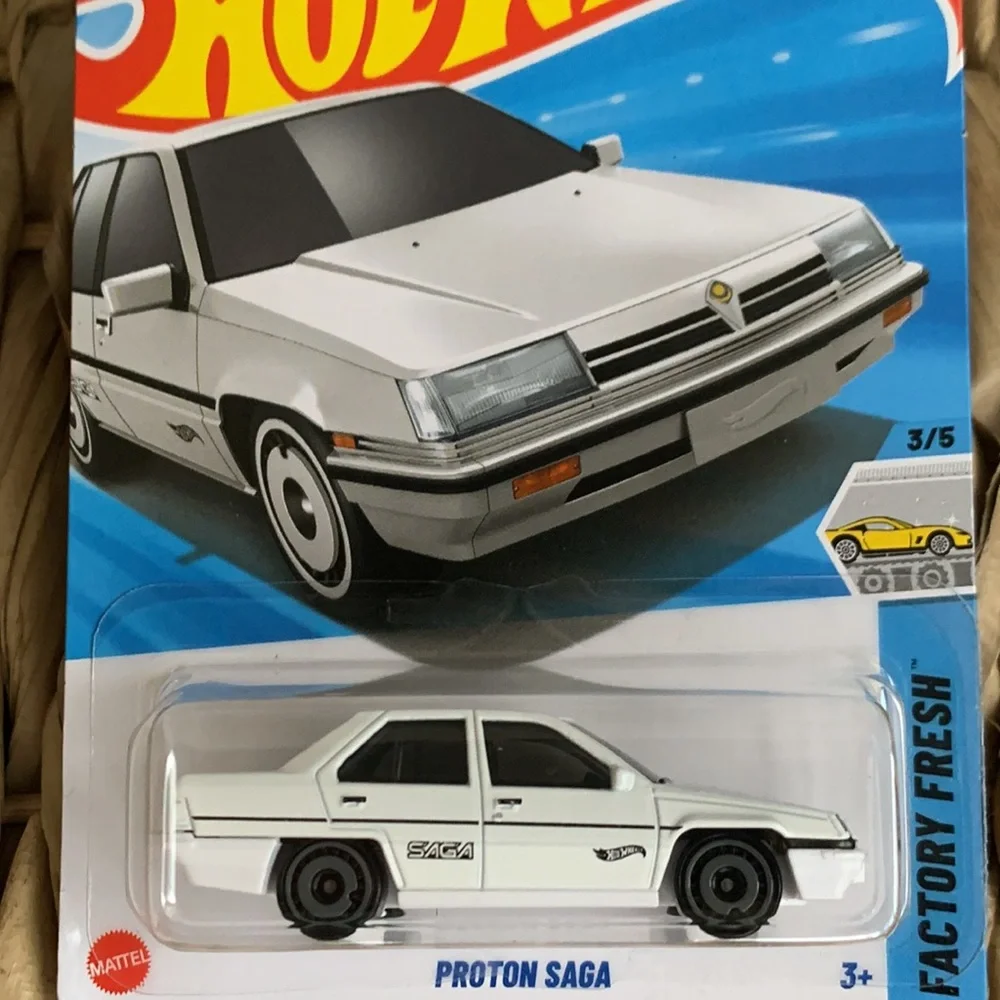White Proton Saga Car Hot Wheels 2025 Hotwheels